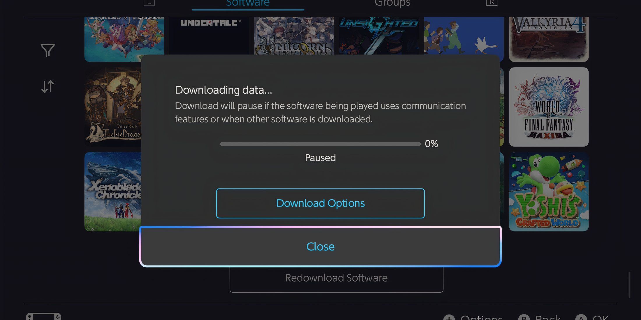 Loading the game on Switch 2