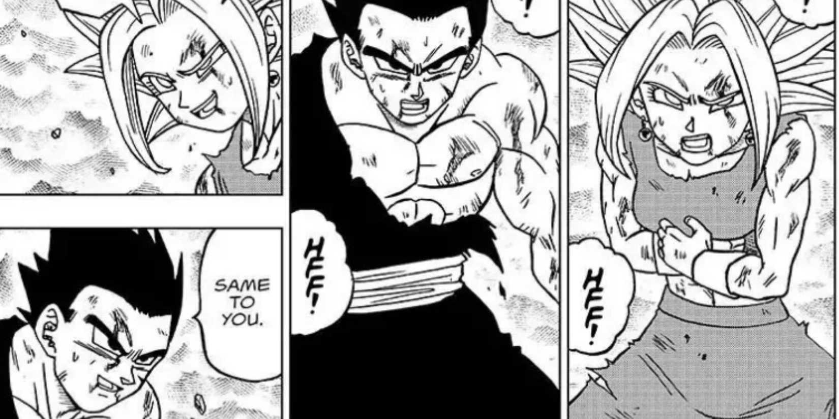 Gohan in his Mystic Form fights Kefla to a Standstill in the Dragon Ball Super manga