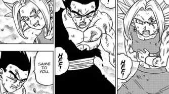 Gohan in his Mystic Form fights Kefla to a Standstill in the Dragon Ball Super manga