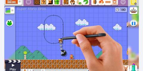 Drawing a level in Super Mario Maker