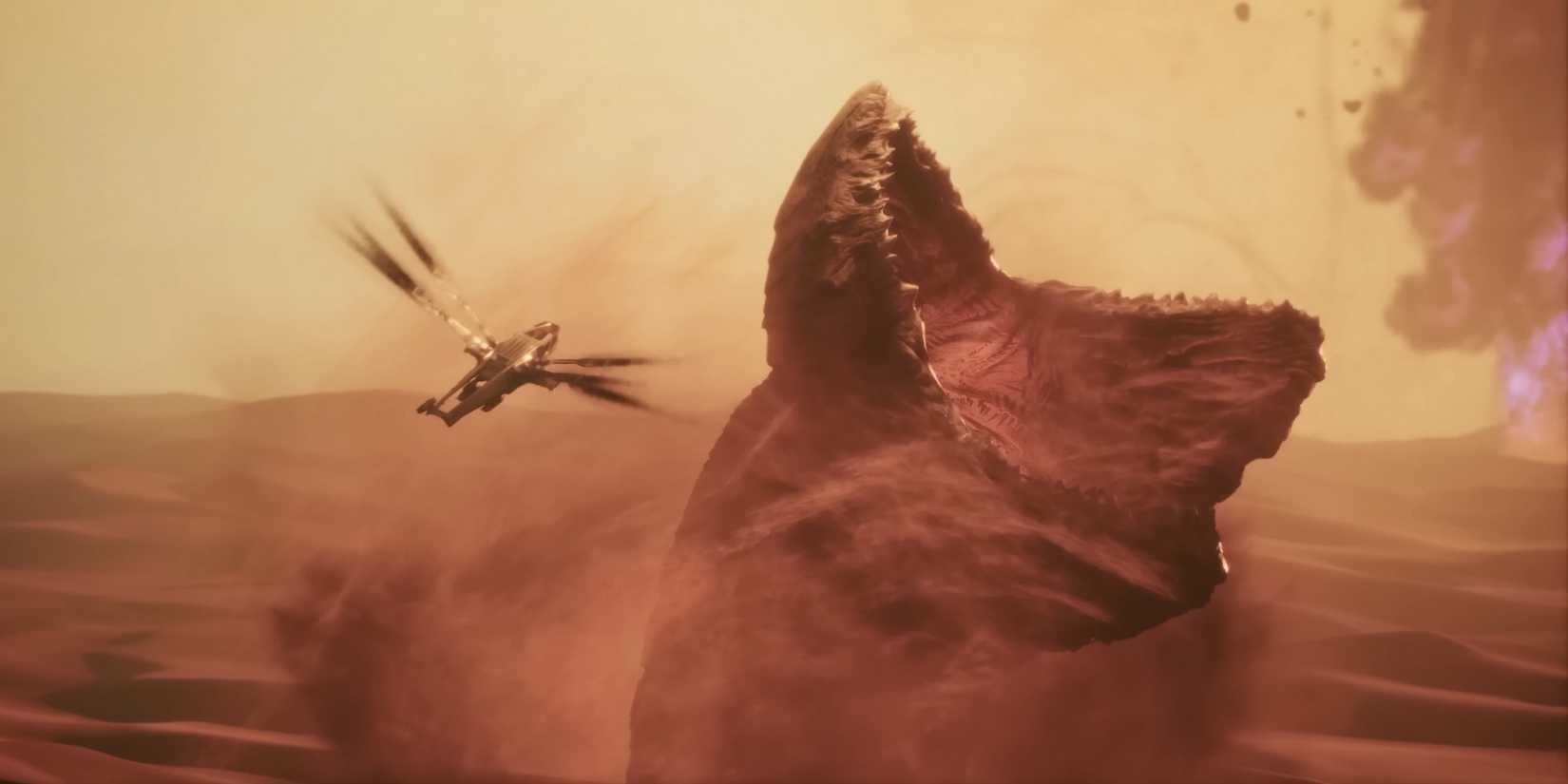 Dune: Awakening Griefers Using Sandworm Ornithopters