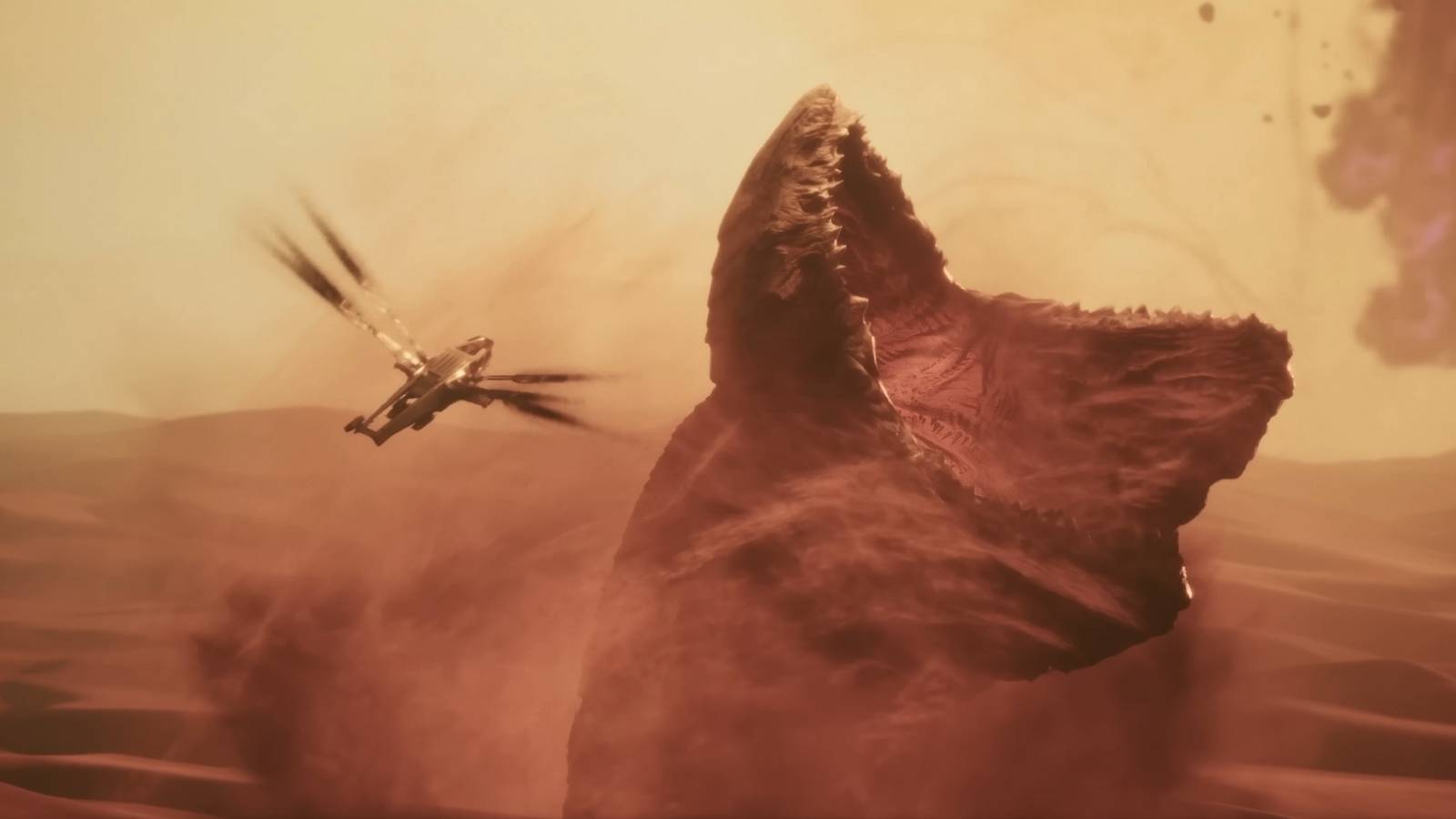 Dune: Awakening Griefers Using Sandworm Ornithopters