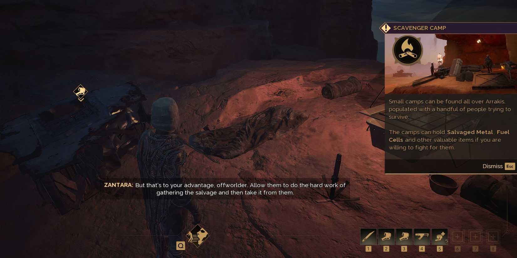 Dune Awakening scavenger camp