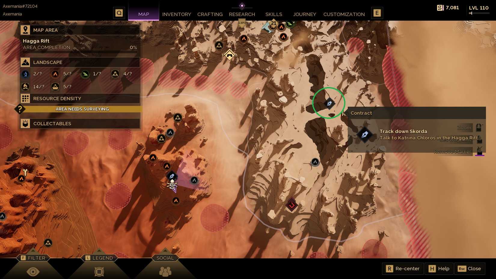 Dune Awakening Track Down Skorda Katrina Chloros location