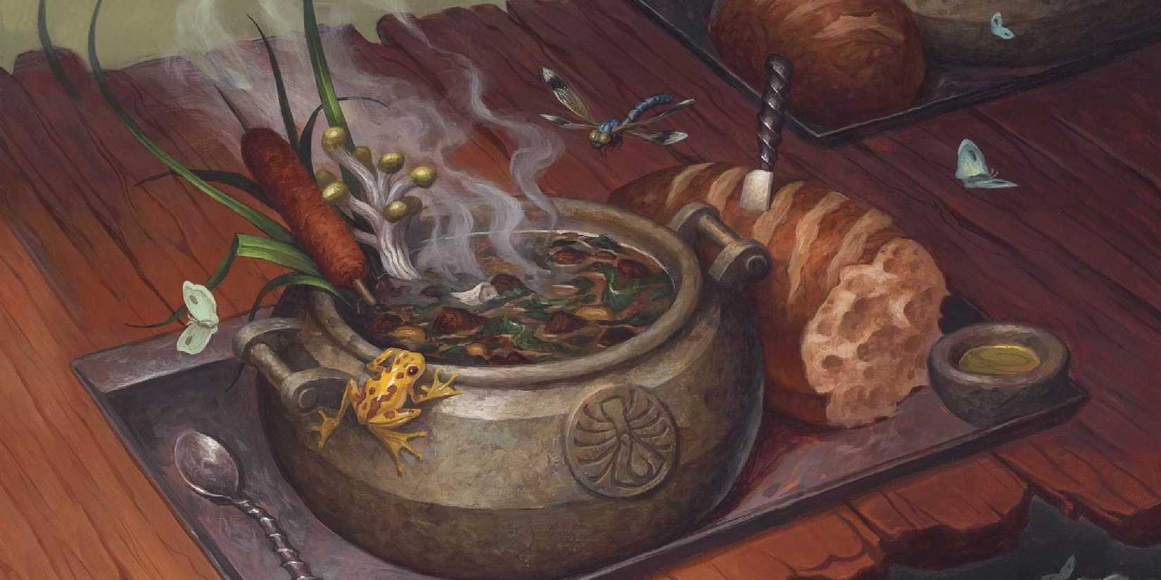 Dungeons and Dragons stew and bread