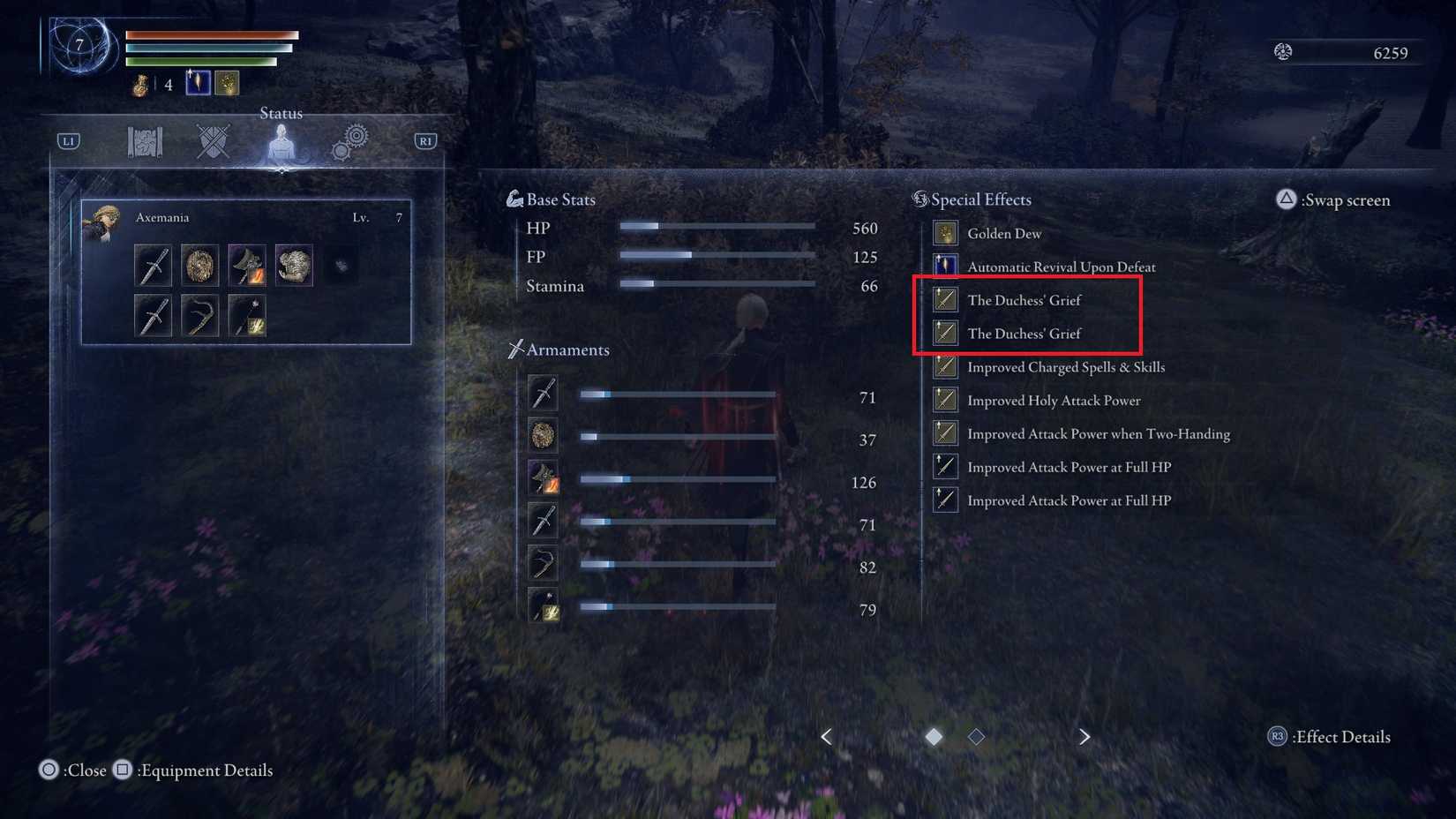 Elden Ring Nightreign Duchess Grief stacks