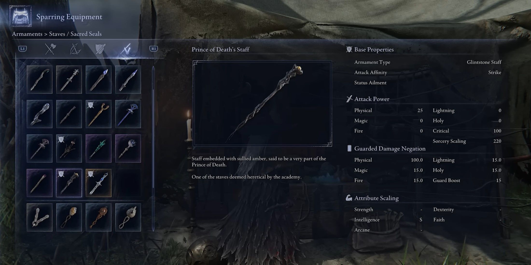 Elden Ring Nighttrigign Prince of Death's Stab