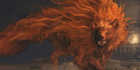 Elden Ring Red Wolf Of Radagon without a sword in its mouth