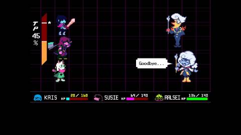 Elnina Leaving the Fight Deltarune