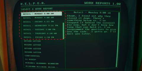 Emails Hinting at the Retail Showroom Code FNAF Secret of the Mimic