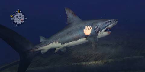Magu Tapa, the Great White Shark, in Endless Ocean
