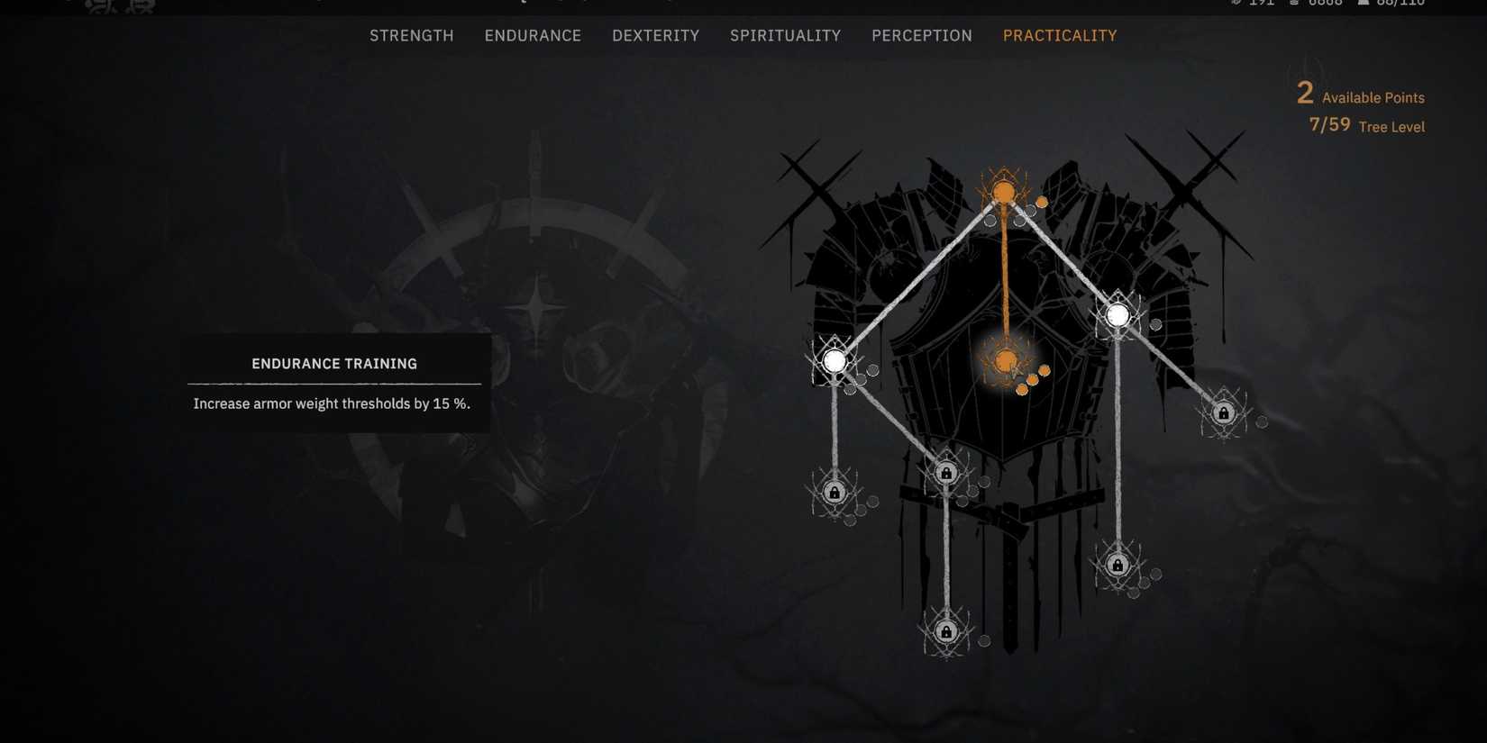 endurance training skill in tainted grail the fall of avalon