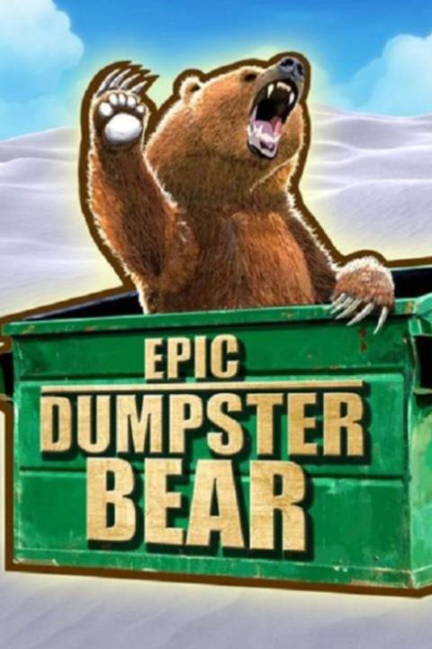 Epic Dumpster Bear Dumpster Fire Redux video game cover art tag