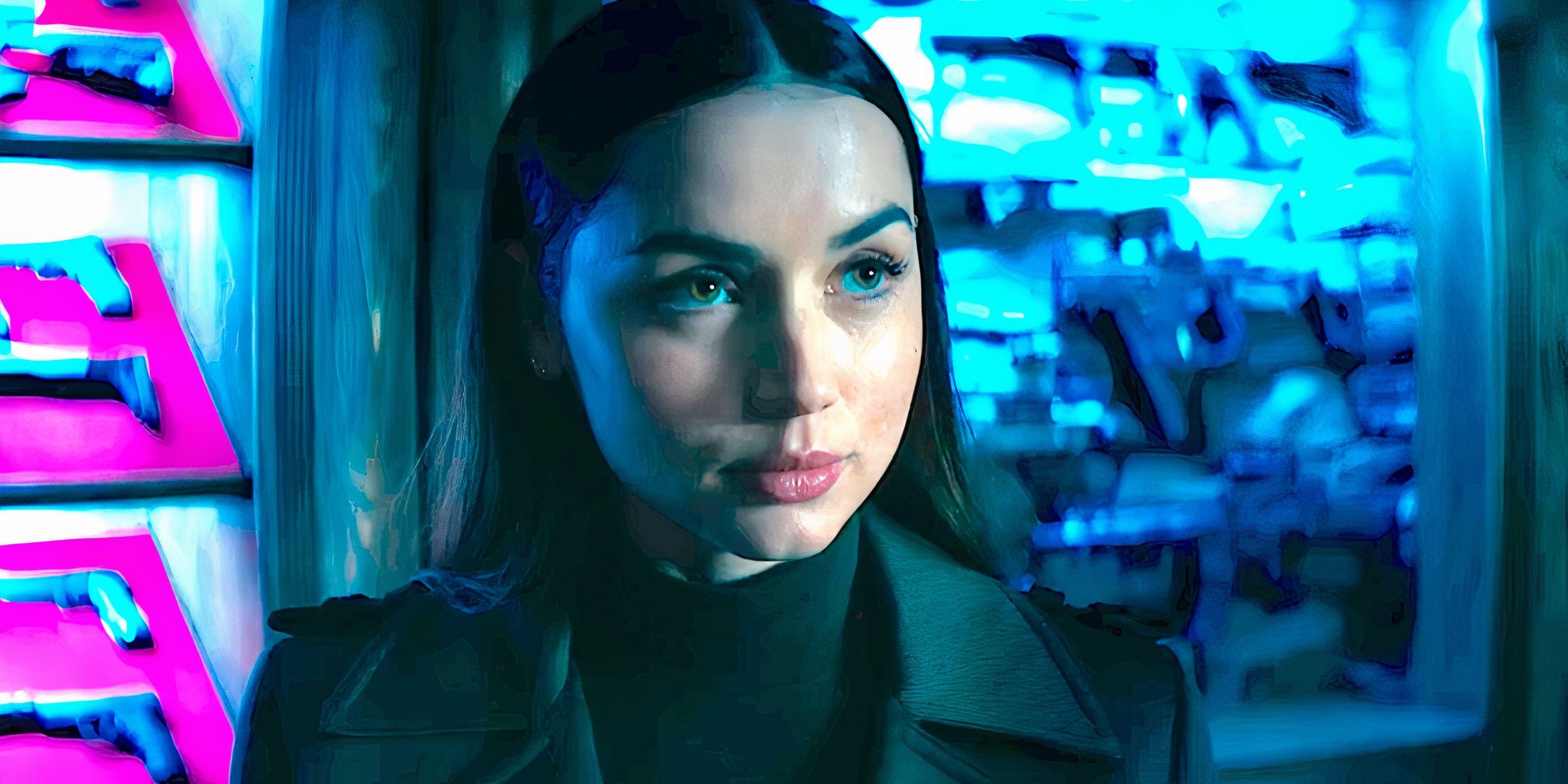 Eve in a weapon shop in Ballerina