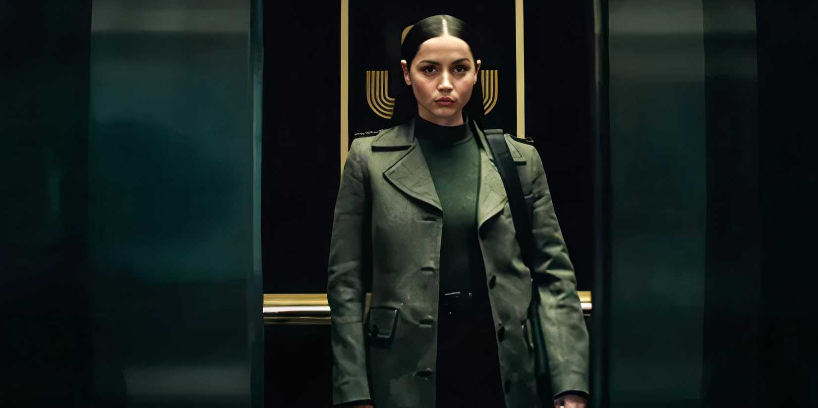 Eve in an elevator in Ballerina