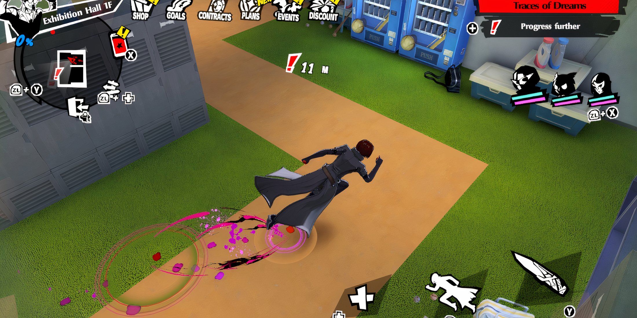 Explore a dungeon in Persona 5 The Phantom X