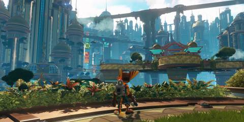 Exploring the world in Ratchet And Clank (2016)