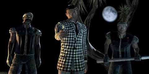 Fallout New Vegas Benny aiming gun at player