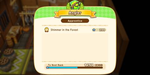 Image of stars gained from Angler Challenges in Fantasy Life i