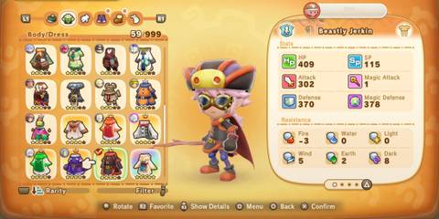 fantasy life i the girl who steals time body armor