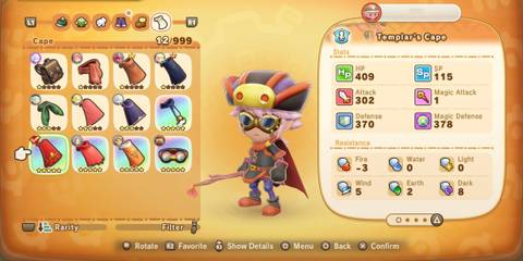 fantasy life i the girl who steals time cape armor