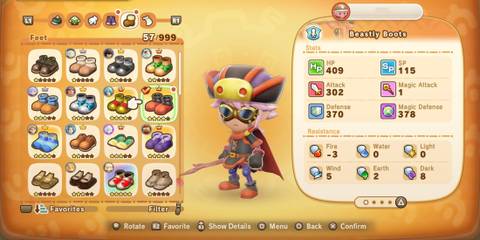 fantasy life i the girl who steals time feet armor