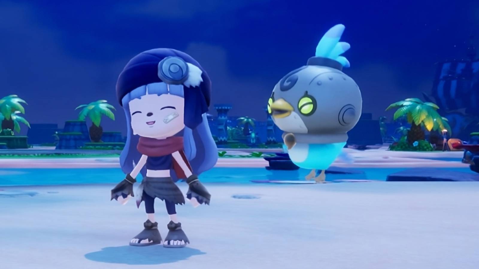 Image of a mercenary character and Trip in Fantasy Life i