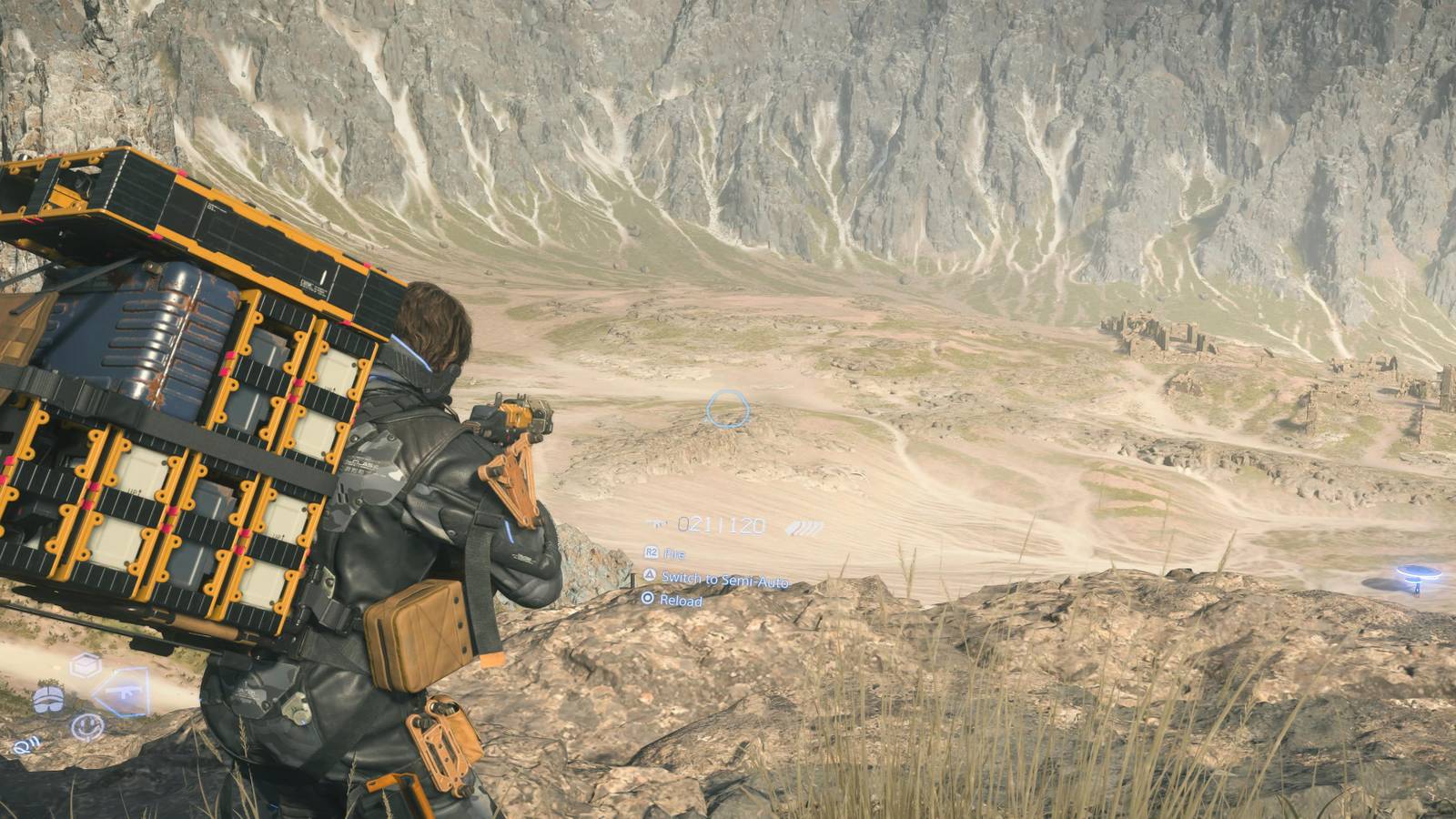 Sam Aiming an Assault Rifle 