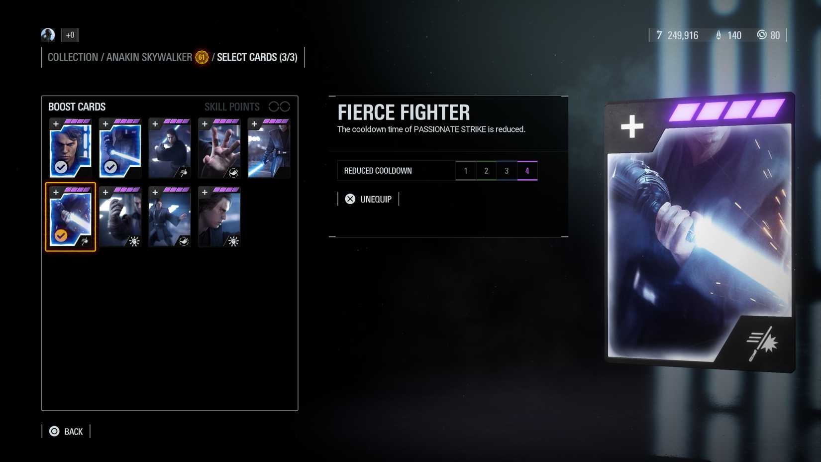 fierce fighter star card