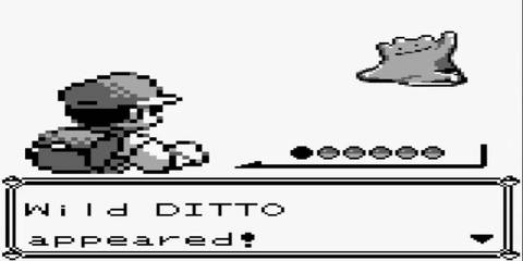 Fighting a Ditto in Pokemon Red