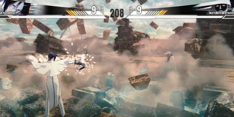 Fighting a match in Bleach Rebirth of Souls