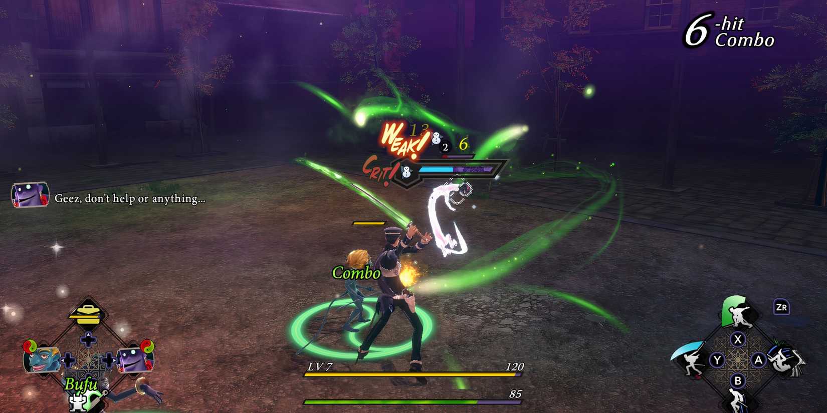 Fighting enemies in Raidou Remastered The Mystery of the Soulless Army