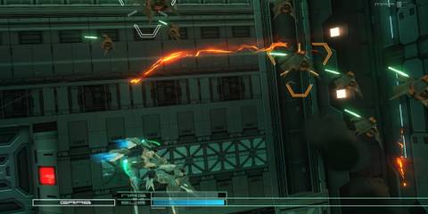 Fighting enemies in Zone Of The Enders The 2nd Runner
