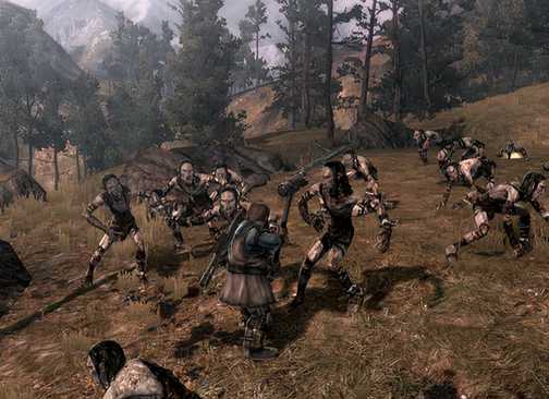 Fighting orcs in The Lord of the Rings War in the North