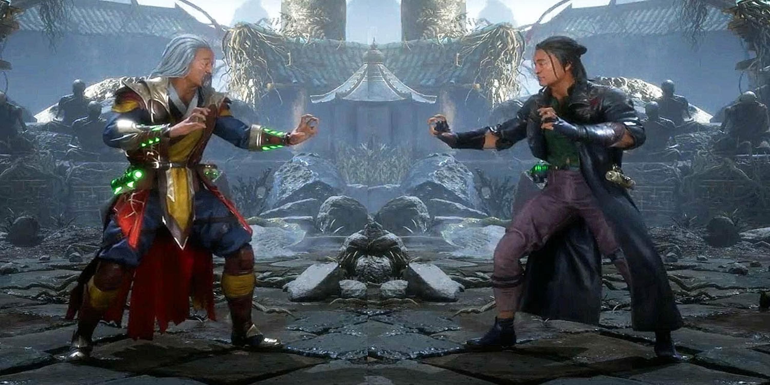 Fighting using Shang Tsung in Mortal Kombat 11