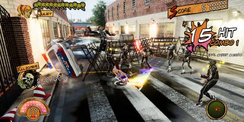 Fighting zombies in Lollipop Chainsaw