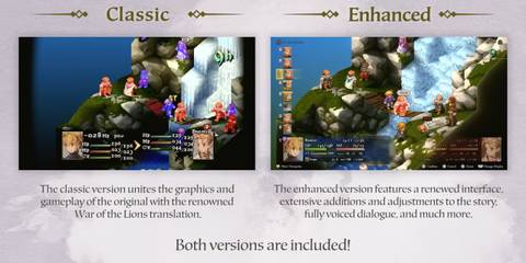 final fantasy tactics the ivalice chronicles two versions classic enhanced