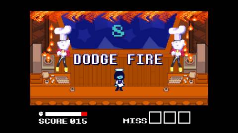 Fire minigame Deltarune
