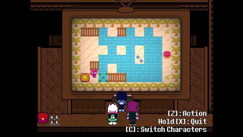 first step water bridge puzzle deltarune