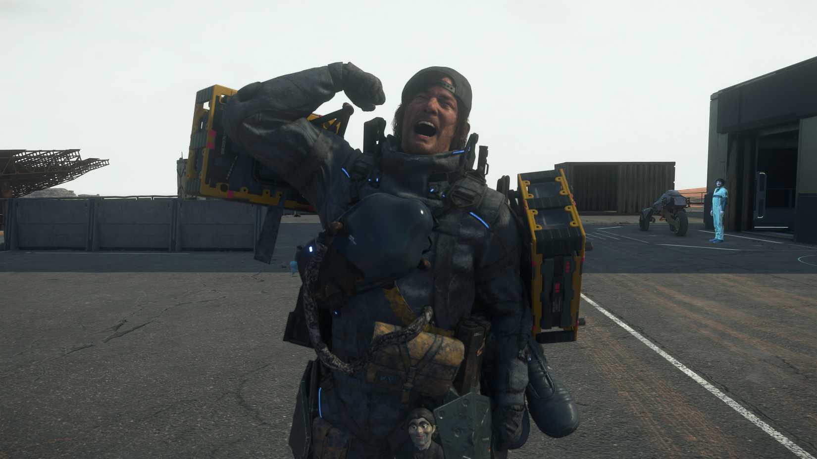 flexing the guns in death stranding 2