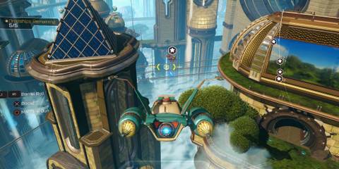 Flying a ship in Ratchet And Clank (2016)