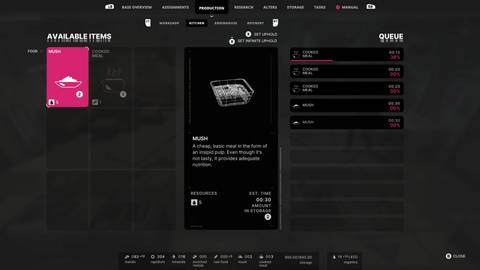 food optons in the alters