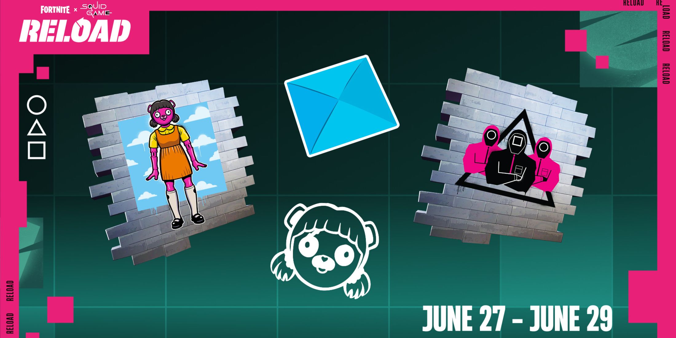 Fortnite x Squid Game Twitch Drop Rewards