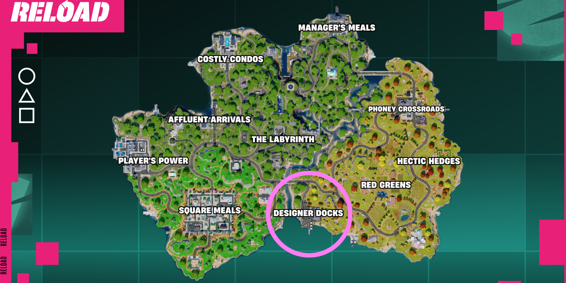 Fortnite: Reload - Best Places To Land On Squid Grounds