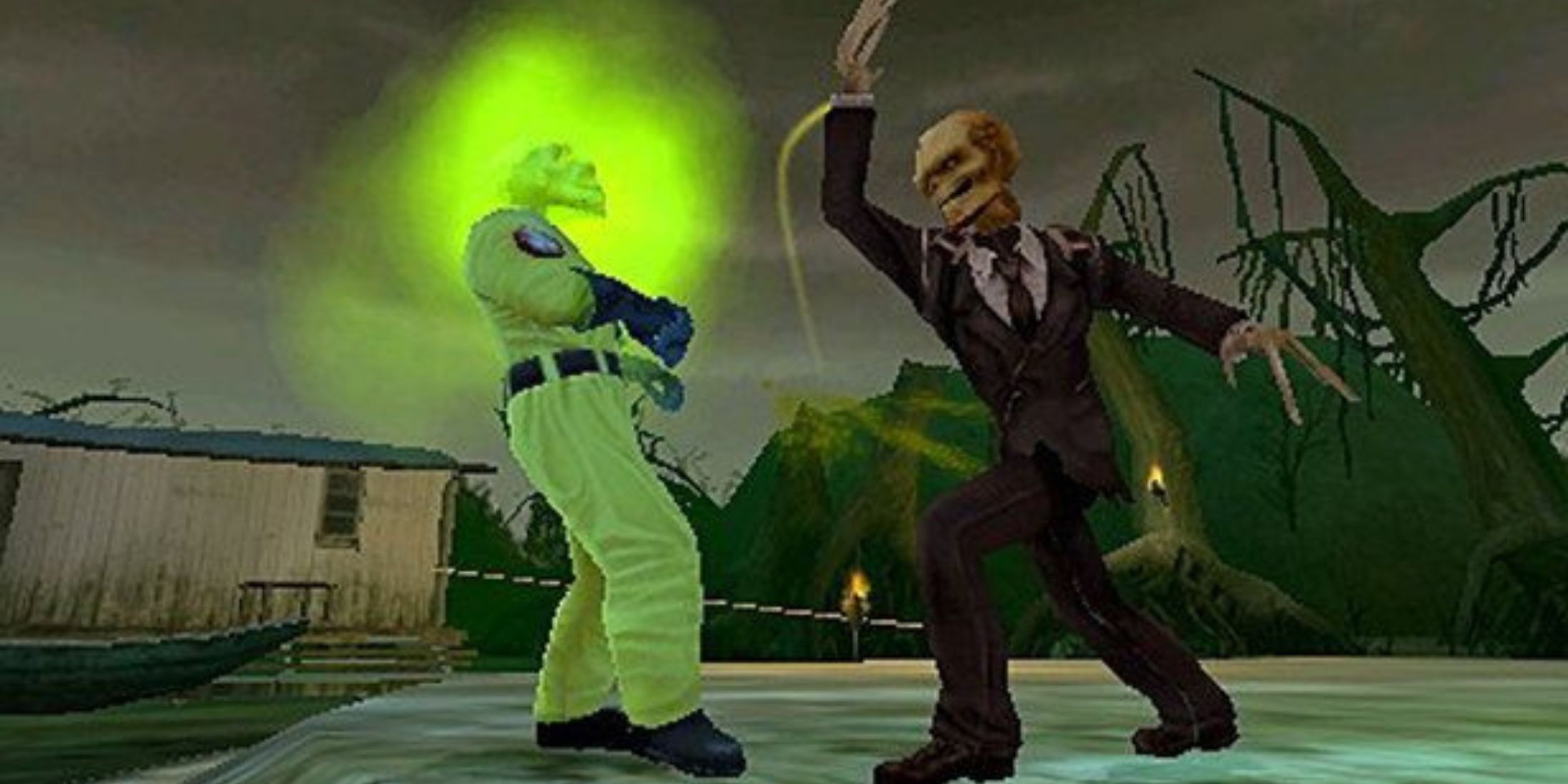 Fred fighting some enemies - Dead Head Fred