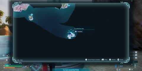 Frostbitten Isle map location in Palworld