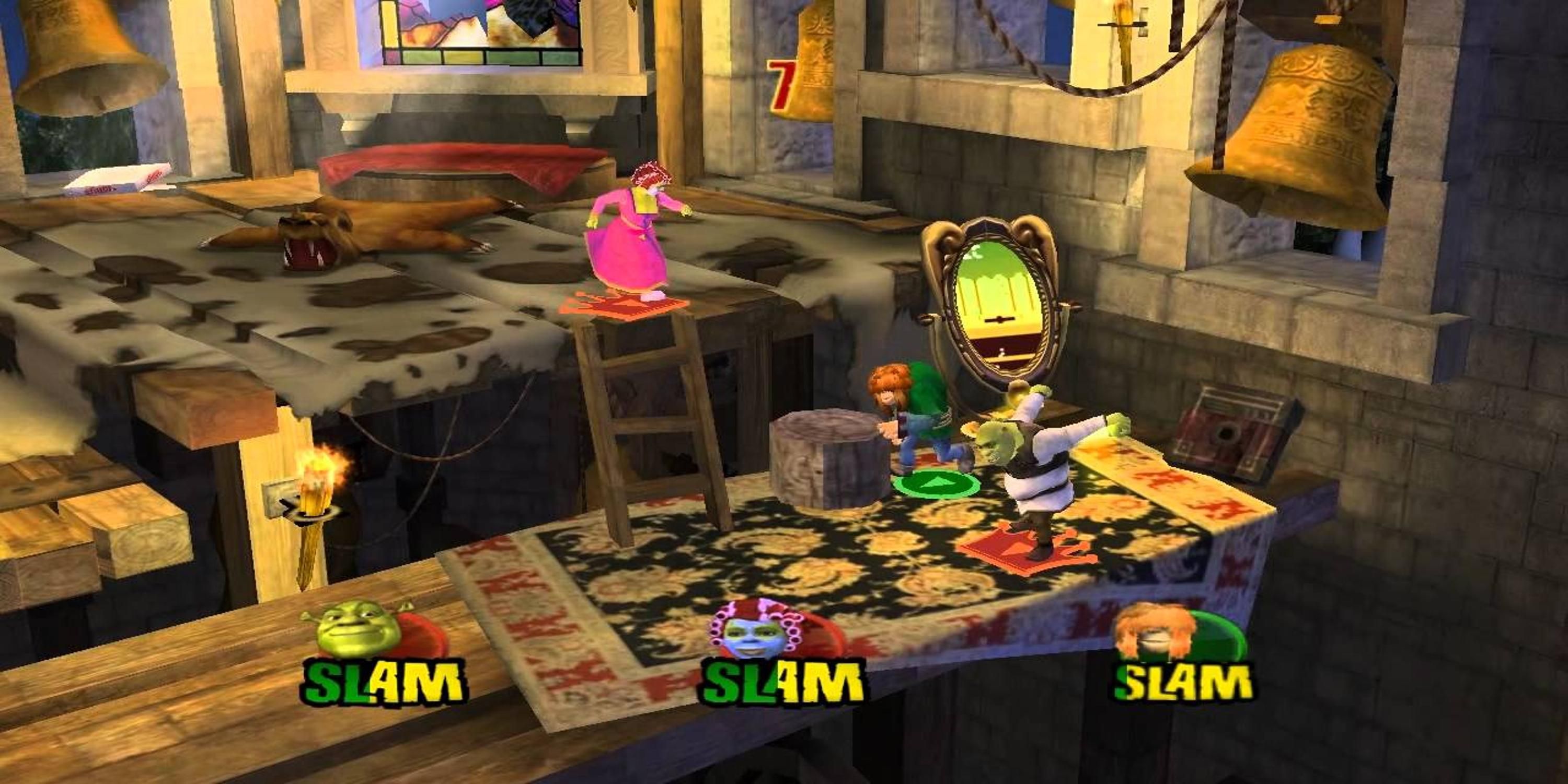 Gameplay of Shrek Superslam