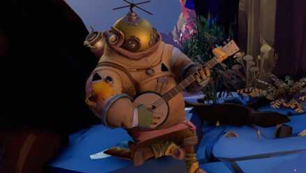 Outer Wilds characters playing music
