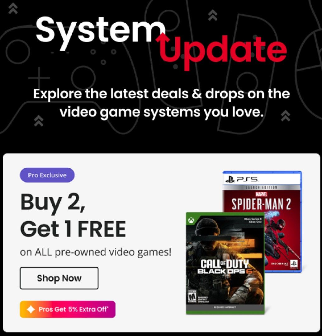 GameStop Buy 2 Get 1 Free Deal is Back, But There's a Catch