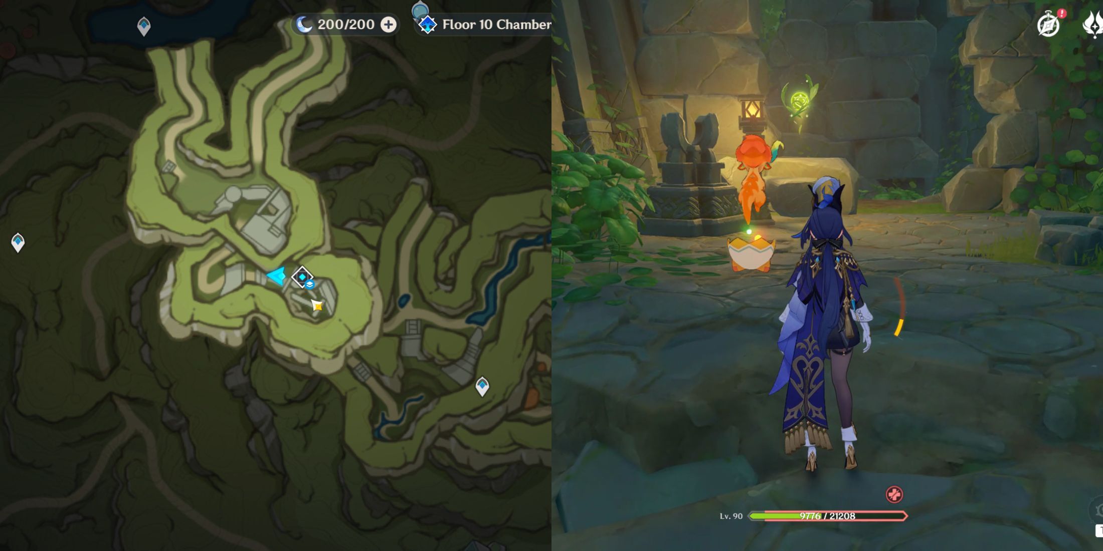 Genshin Impact- Ashavan Realm Dendroculus Location 1